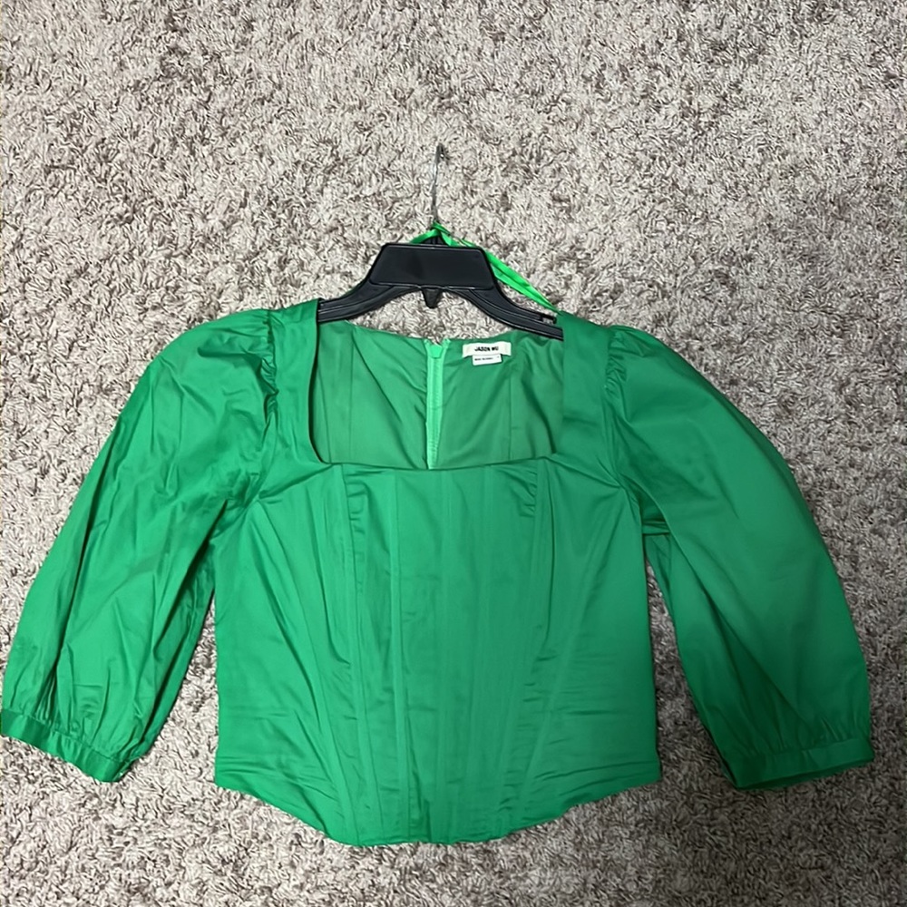Jason Wu Kelly Green Corset Top